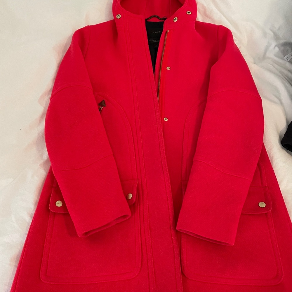 🛑 SOLD🛑J.Crew Chateau Parka Coat Red sz4 - Picture 15 of 15